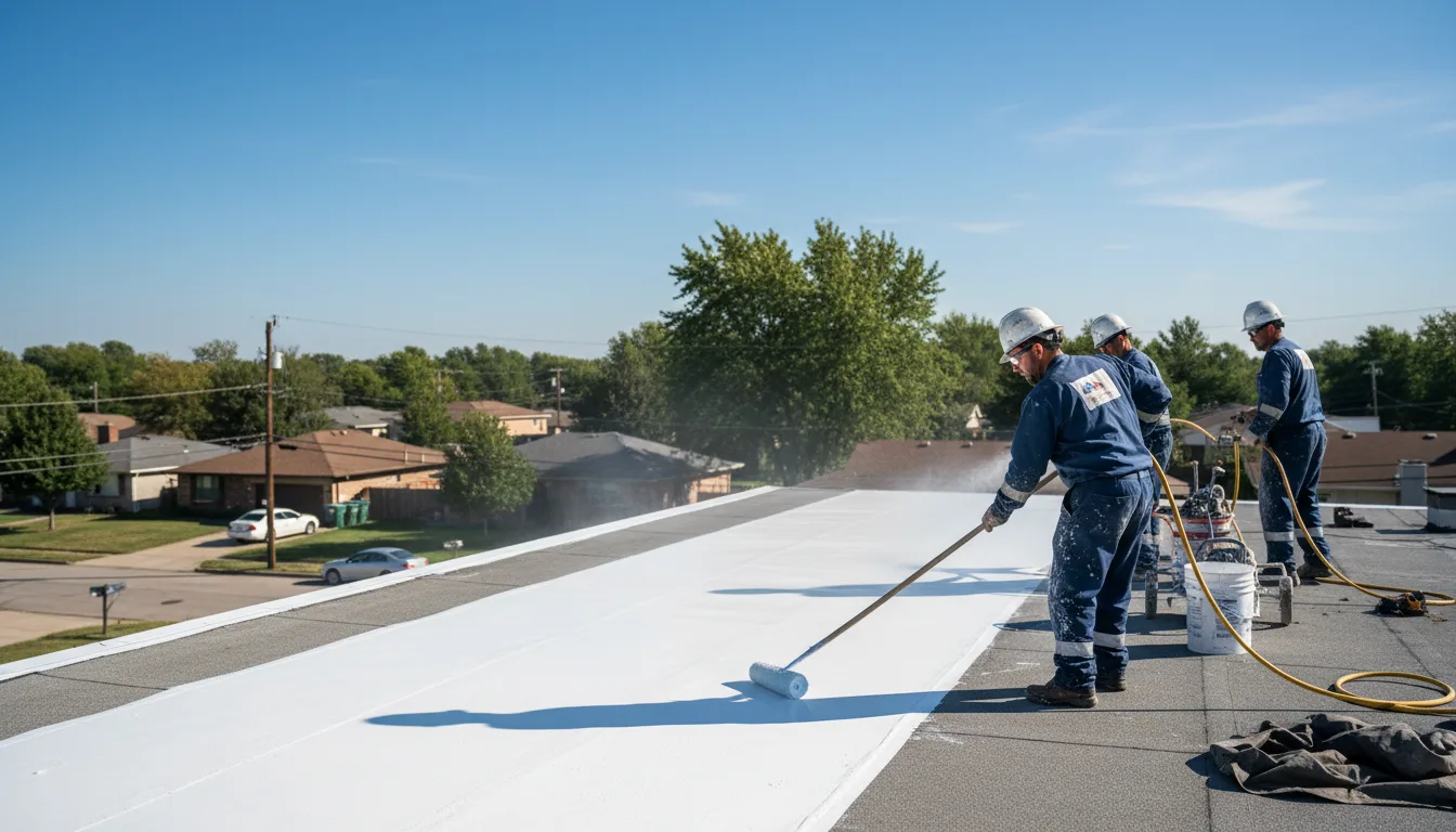 Commercial roof coating in Stanford, CA near me